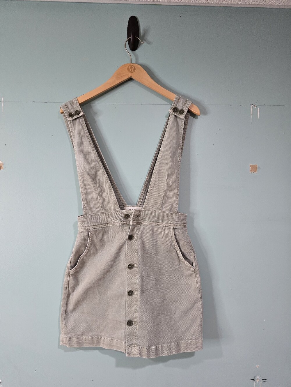 Free people We the Free Green Jumper Overall Dress Size 4